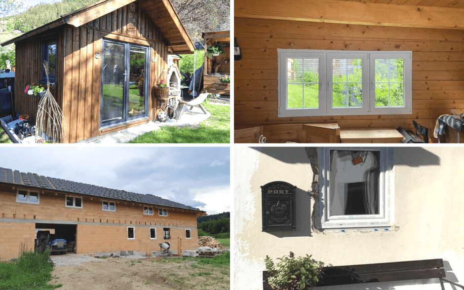 Plastové okná možno použiť v chatách, chalupách a drevených stavbách
