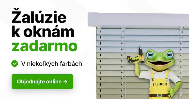 Žalúzie k oknám ZADARMO
