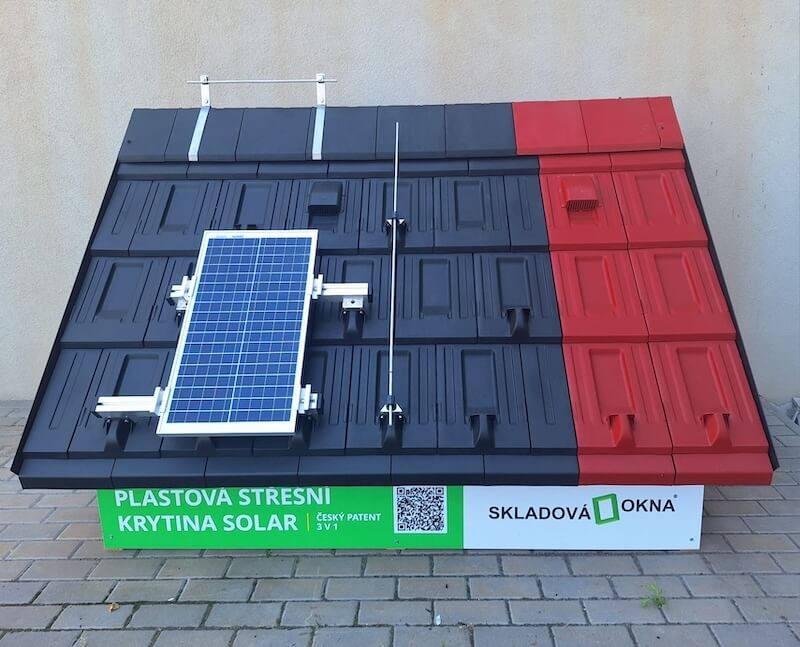 Strešná taška Solar s integrovaným držiakom pre fotovoltický panel