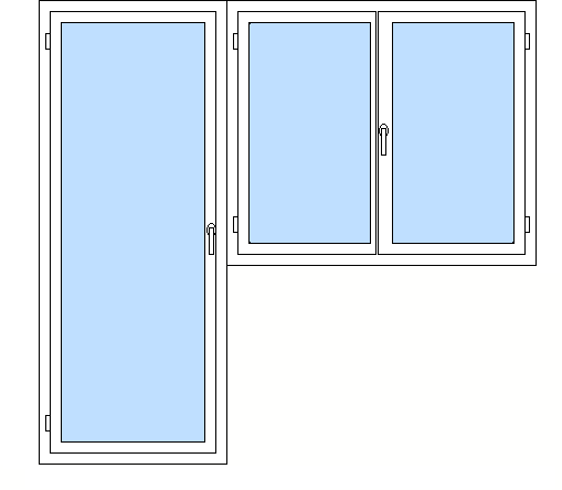 S dvojkrídlovým oknom