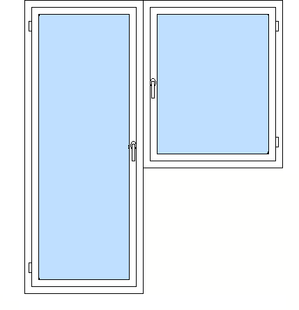 S jednokrídlovým oknom