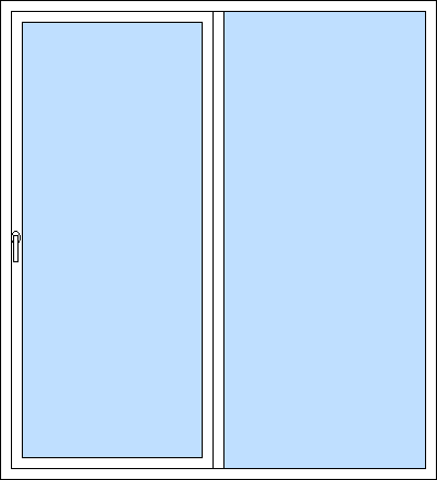 Odsuvné krídlo vľavo