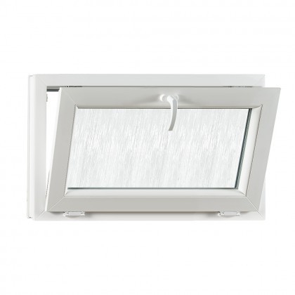 Sklopné plastové okno REHAU Smartline+ sklo kôra 900 x 550
