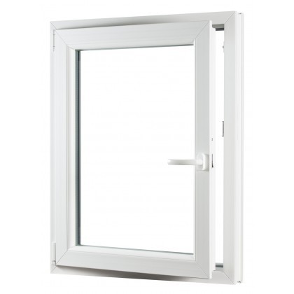 Jednokrídlové plastové okno PREMIUM, otváravo - sklopné ľavé 650 x 800