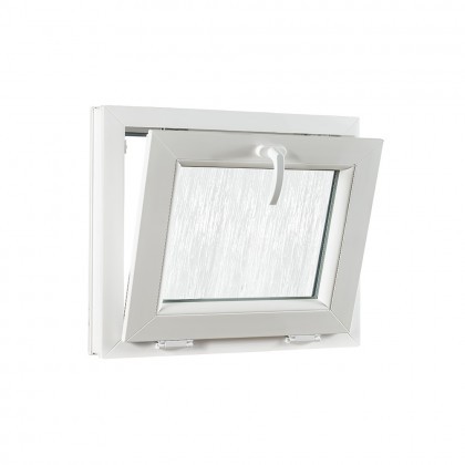 Sklopné plastové okno REHAU Smartline+, sklo kôra 490 x 400