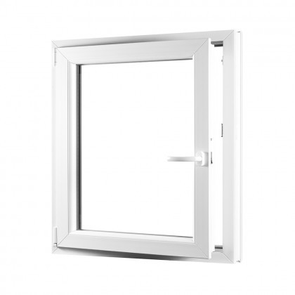 Jednokrídlové plastové okno REHAU Smartline+, otváravo - sklopné ľavé 800 x 1000