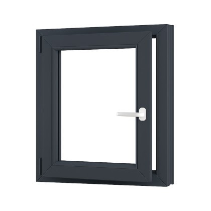 Jednokrídlové pivničné plastové okno OLIMPIA 60 AD, ľavé