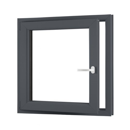 Jednokrídlové pivničné plastové okno OLIMPIA 60 AD, ľavé