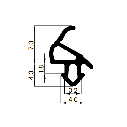 Tesnenie do plastových okien sivé