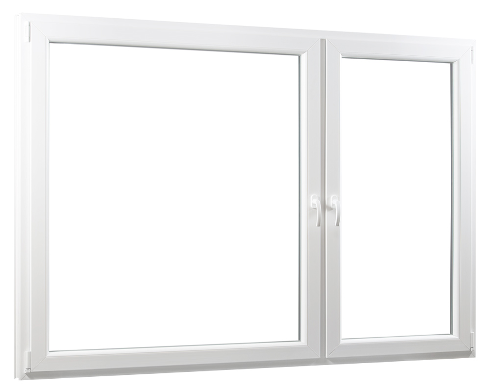Dvojkrídlové plastové okno so stĺpikom 2/3 + 1/3, REHAU Smartline+ - SKLADOVÉ-OKNÁ.sk - 2060 x 1540.
