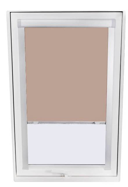 E-shop Vnútorné zatemňujúce rolety do strešných okien - vodiaca lišta biela, 78cm x 118cm