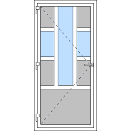 Vchodové dvere jednokrídlové VEN otváravé - T p M3