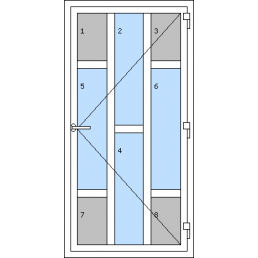 Vchodové dvere jednokrídlové - T p I4