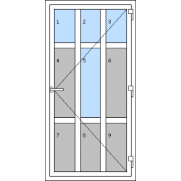 Vchodové dvere jednokrídlové - T p L2