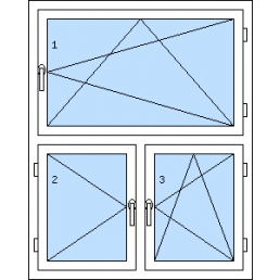 Dvojkrídlové okno s nadsvetlíkom