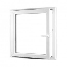 Jednokrídlové plastové okno REHAU Smartline+, otváravo - sklopné ľavé 950 x 1100