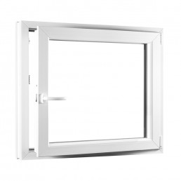 Jednokrídlové plastové okno PREMIUM, otváravo - sklopné pravé 950 x 900