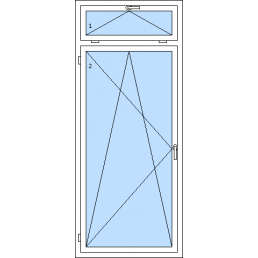 Balkónové dvere s nadsvetlíkom