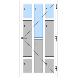 Vchodové dvere jednokrídlové - T p I3