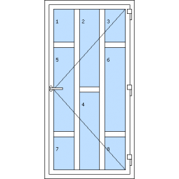 Vchodové dvere jednokrídlové - T p I1