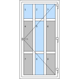 Vchodové dvere jednokrídlové - T p L3