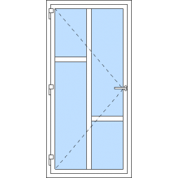 Vchodové dvere jednokrídlové VEN otváravé - T p J1