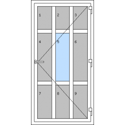 Vchodové dvere jednokrídlové - T p L1