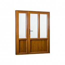 Vedľajšie vchodové dvere dvojkrídlové, pravé, REHAU Smartline+ 1580 x 2080