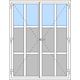 Vchodové dvere dvojkrídlové VEN otváravé - T p G5