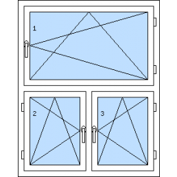 Dvojkrídlové okno s nadsvetlíkom