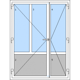 Vchodové dvere dvojkrídlové