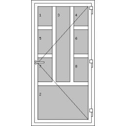 Vchodové dvere jednokrídlové - T p M0