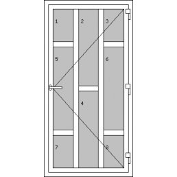 Vchodové dvere jednokrídlové - T p I6