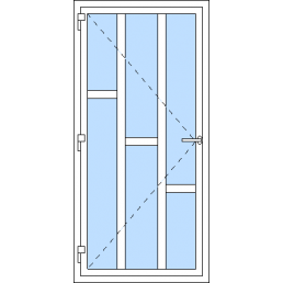 Vchodové dvere jednokrídlové VEN otváravé - T p K1
