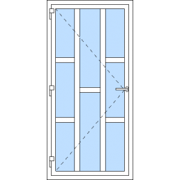 Vchodové dvere jednokrídlové VEN otváravé - T p I1