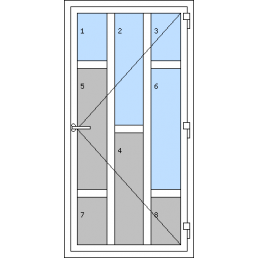 Vchodové dvere jednokrídlové - T p I5
