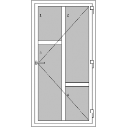 Vchodové dvere jednokrídlové - T p J3