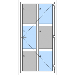 Vchodové dvere jednokrídlové - T p G4