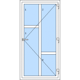 Vchodové dvere jednokrídlové - T p J1