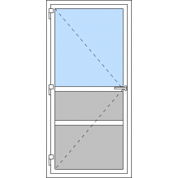 Vchodové dvere jednokrídlové VEN otváravé - T p P3