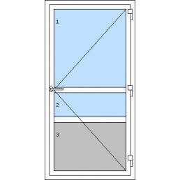 Vchodové dvere jednokrídlové - T p P4