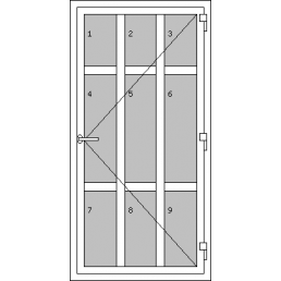 Vchodové dvere jednokrídlové - T p L5