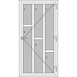 Vchodové dvere jednokrídlové - T p K3