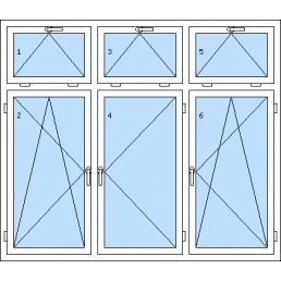 Trojkrídlové okno s nadsvetlíkom