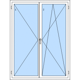 Dvojkrídlové balkónové dvere