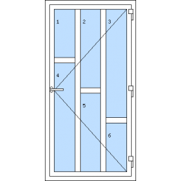 Vchodové dvere jednokrídlové - T p K1