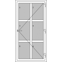 Vchodové dvere jednokrídlové - T p G6
