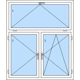 Dvojkrídlové okno s nadsvetlíkom