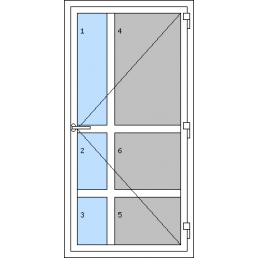 Vchodové dvere jednokrídlové - T p P8