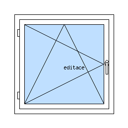 Okno jednokrídlové otváravo-sklopné ľavé